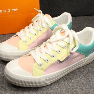 Rocket Dog Shoes Sneakers Rainbow Multi Cheery Blocked NEW Womens Size 9.5